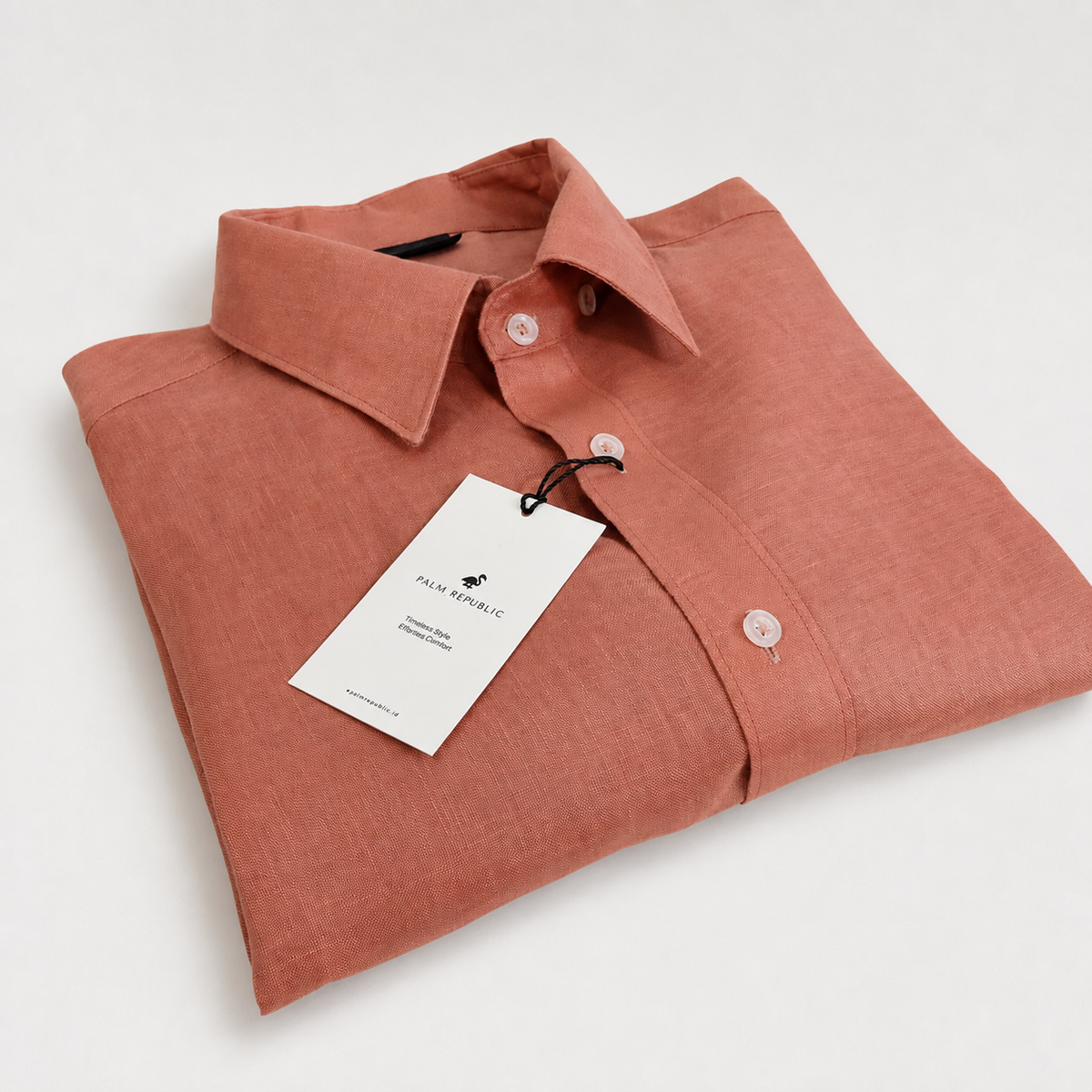 Salmon - Premium Linen Shirt