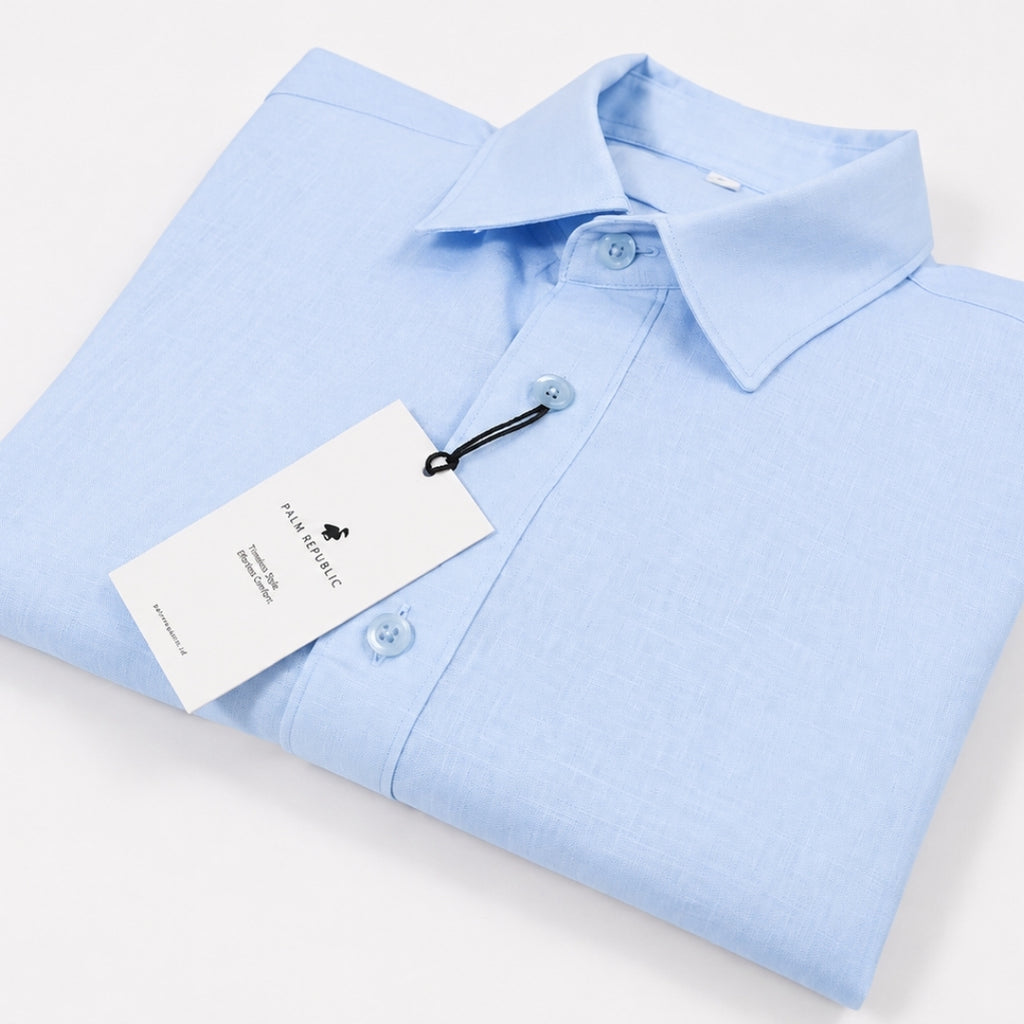 Sky Blue - Premium Linen Shirt