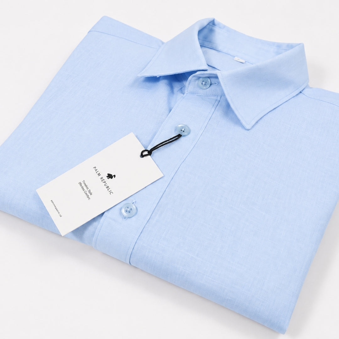 Sky Blue - Premium Linen Shirt
