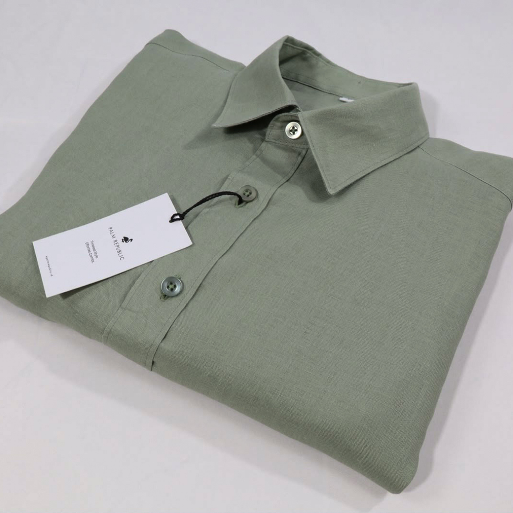 Olive - Premium Linen Shirt