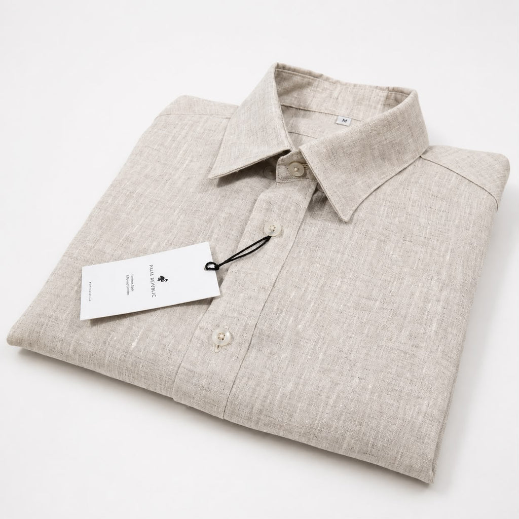 Sand - Premium Linen Shirt