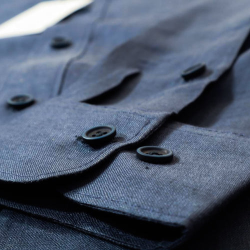Navy Blue - Premium Linen Shirt