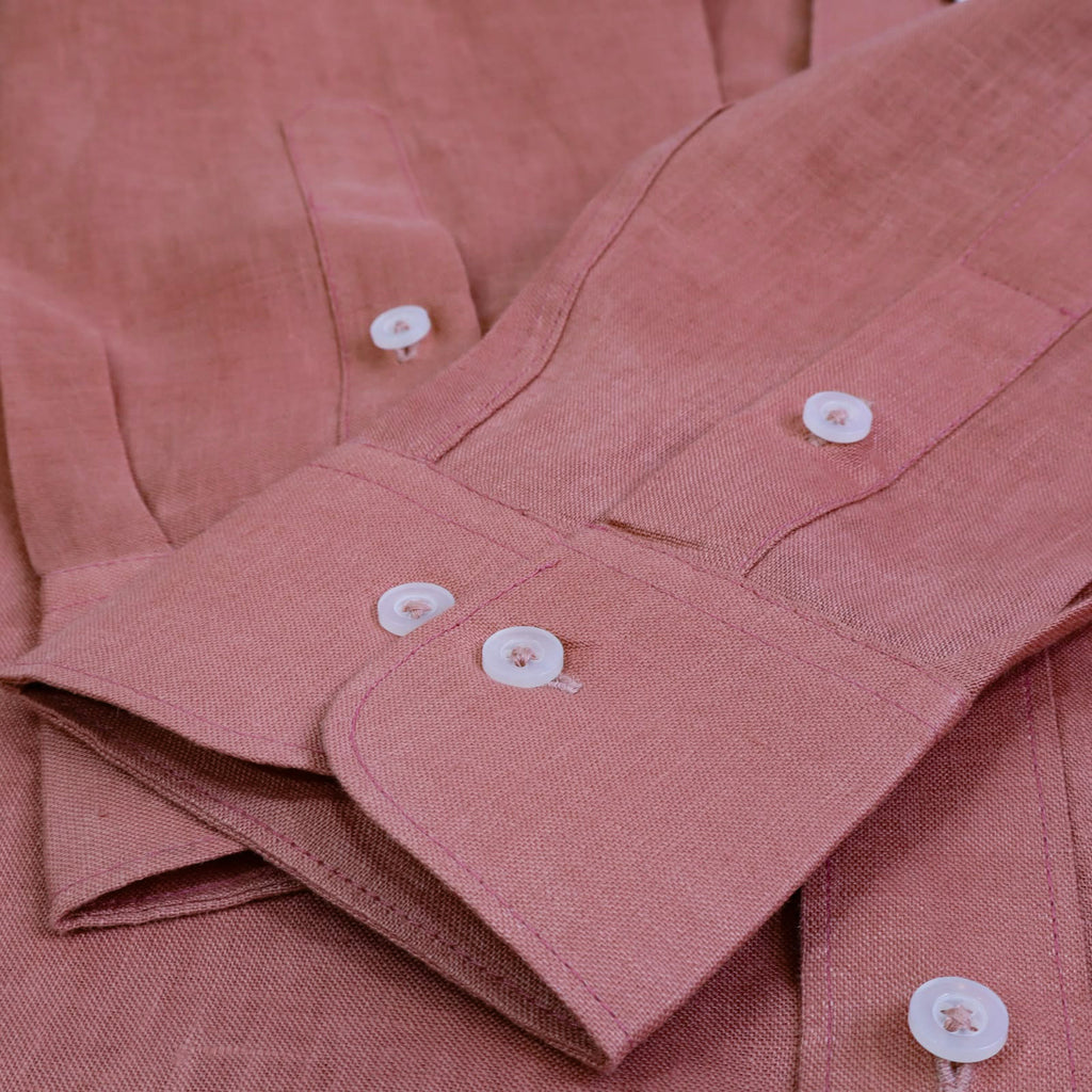 Salmon - Premium Linen Shirt