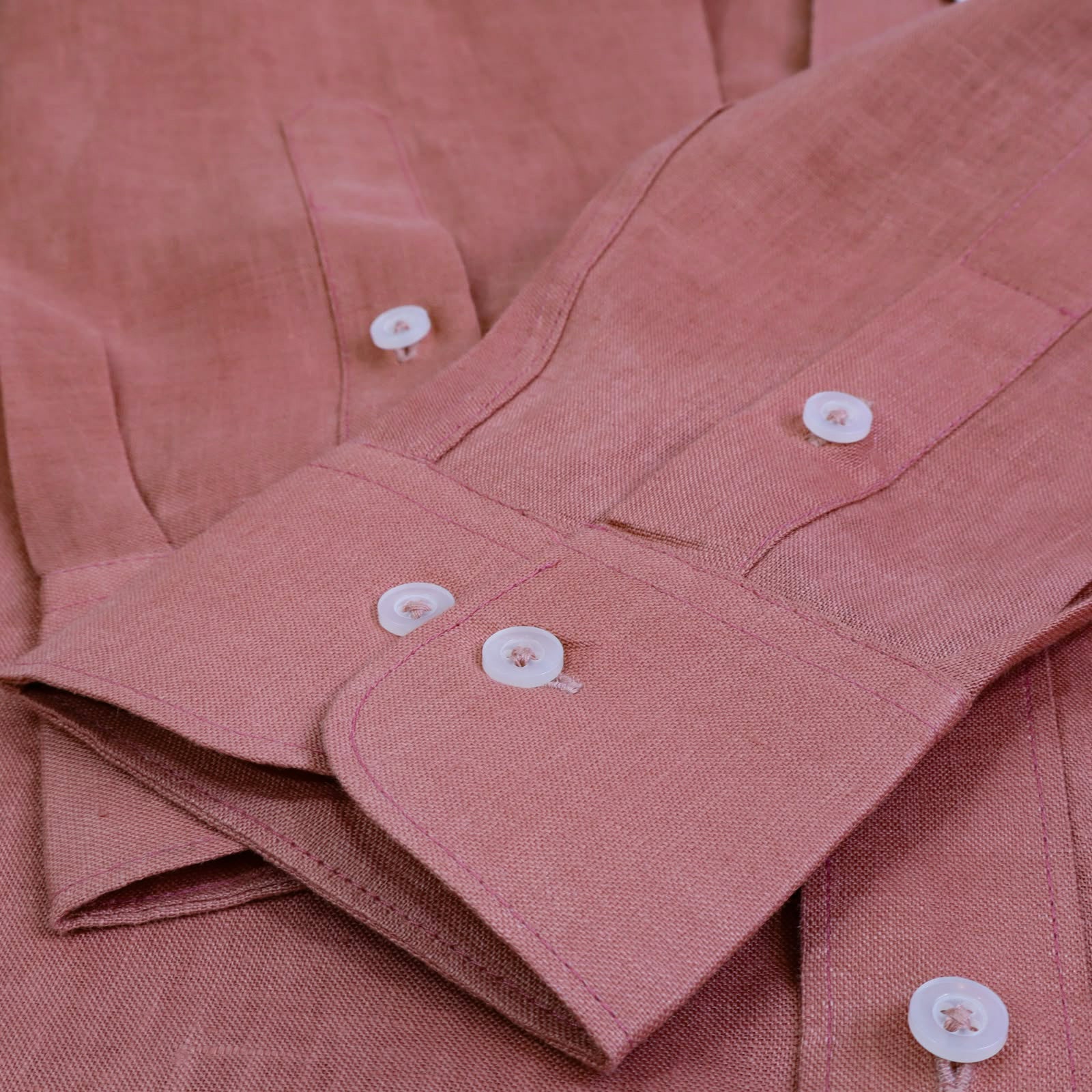 Salmon - Premium Linen Shirt